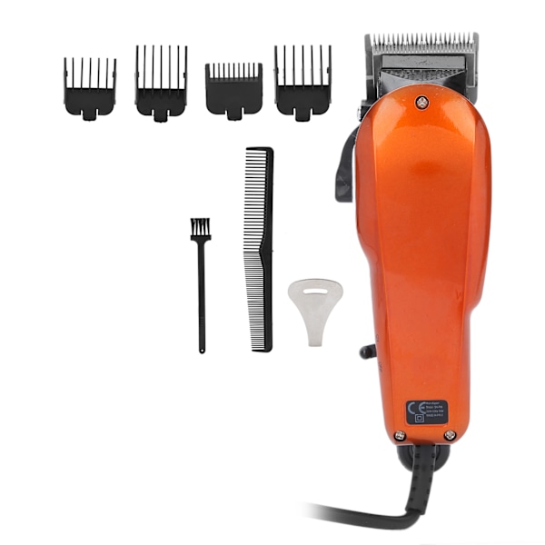 Professionell Hårklippare Hårklippningskit för Hemma Elektrisk Styling Trimning EU-kontakt 220?240V Orange