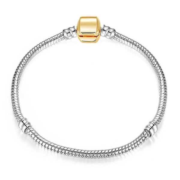 Söt Uggla & Snake Chain Charm Armband 20cm / SC014