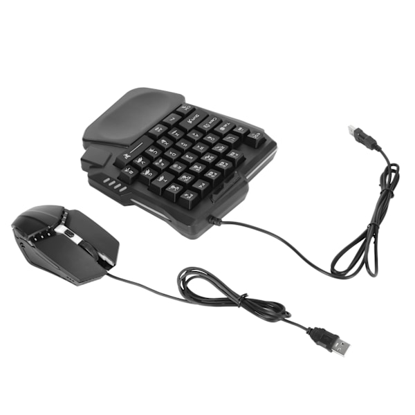 4-i-1 Mobilspelkombopaket Bluetooth 5.0 Speltangentbord Muskonverterare med K13 Tangentbord G4 Mus och Telefonställ