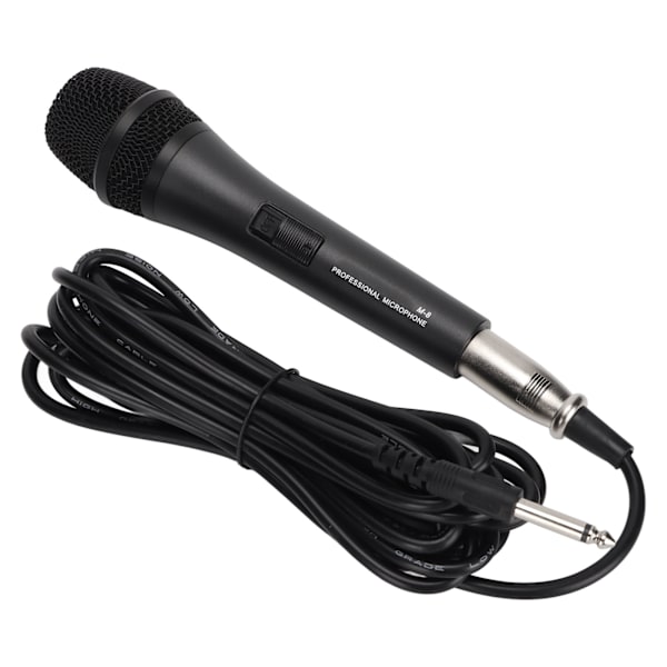 Dynamisk karaoke mikrofon metall handhållen mikrofon med XLR-kabel för karaoke sång tal bröllop utomhusaktivitet