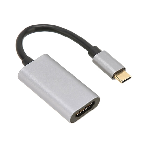 Typ C till HD Multimedia Interface Adapter 4K Förlustfri Videodisplay Konverteringskabel för TV-skärm Projektor