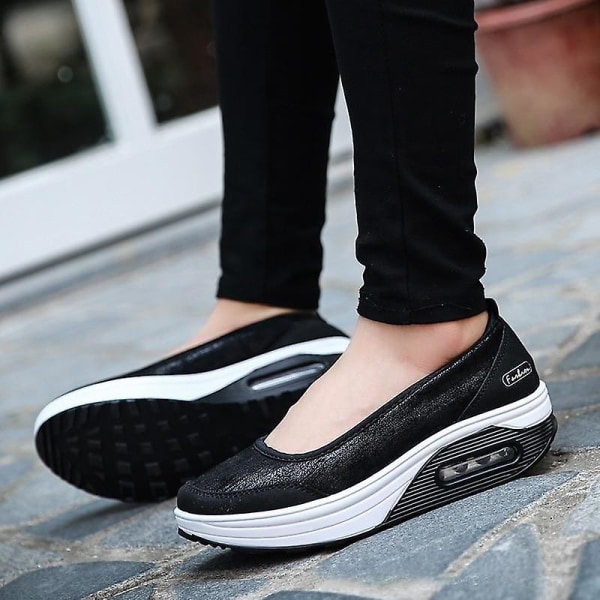 Damsneakers, Flats Loafers 27black 7.5