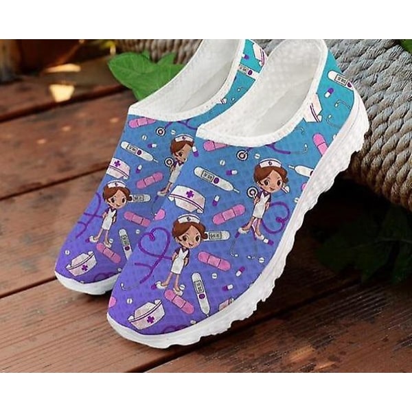 Sommar - Slip-on Gradient Skisstryck, Ballerinaskor Vårdskor (Set 2) 43 / HMEA073AA