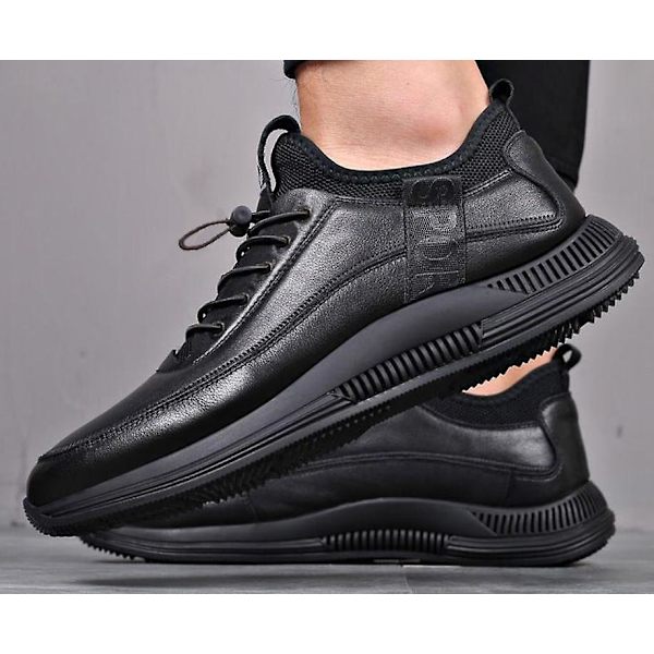 Lediga läderskor - Vattentät komfort, sneakers 42