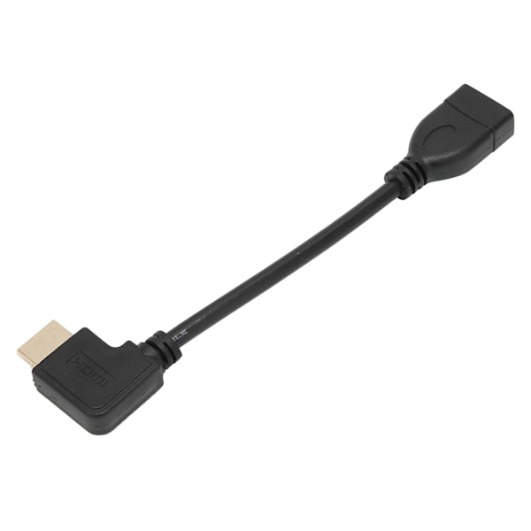 HD Multimedia Interface-kabel 0,15 m/0,5 ft Förlängare Hög Hastighet Vänster Böj 90 Grader Hane till Hona Förlängningskabel