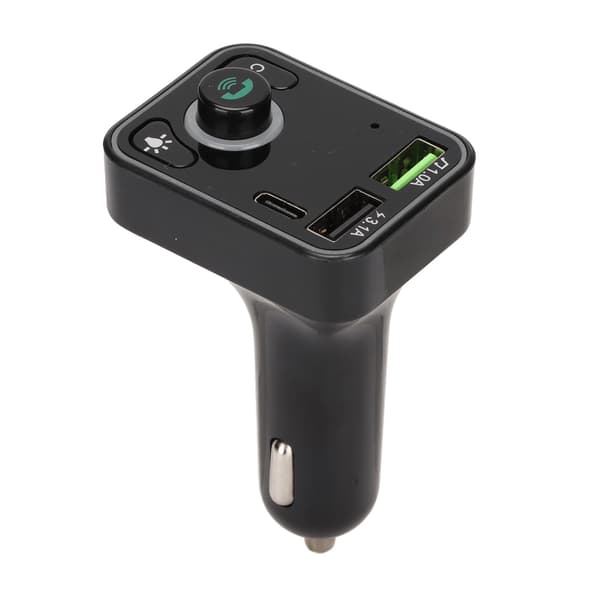 Billaddare Mini Billaddaradapter Stöder USB-minneskort BT med LED-skärm DC12V
