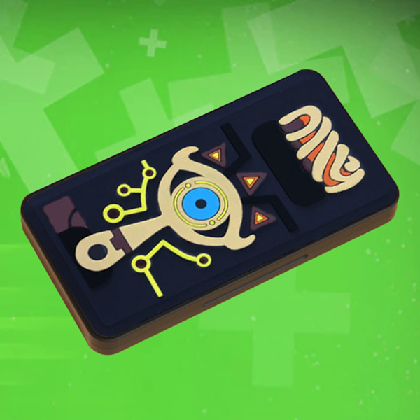 Spelkortfodral 24 Fack 3D-prägling Magnetisk Bärbar Extra Stor Spelkortfodralhållare Organiserare för Switch The Eye of Zelda