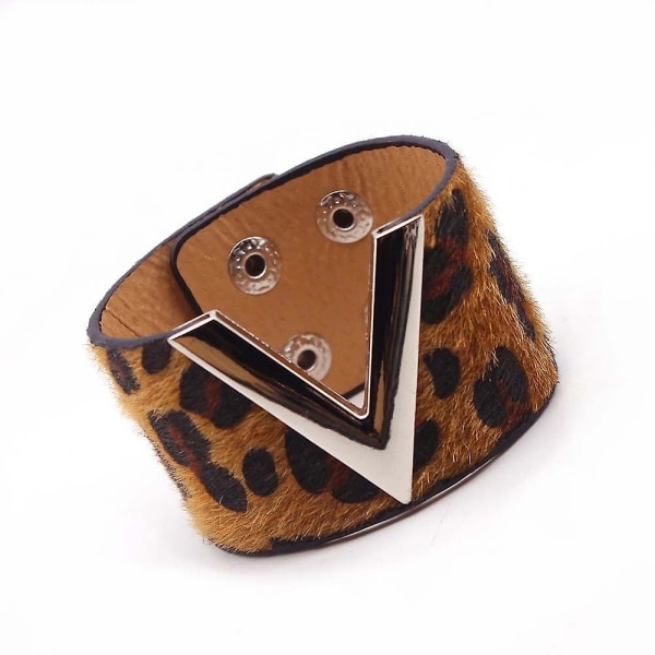 Fashion Leopard Charm Läderarmband R