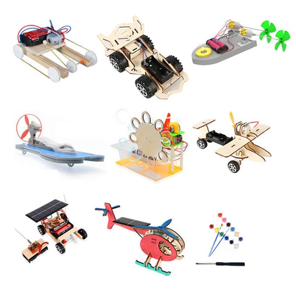 DIY Pussel Modell Vetenskap Experiment Utrustning Material Baby Utvecklingsleksaker