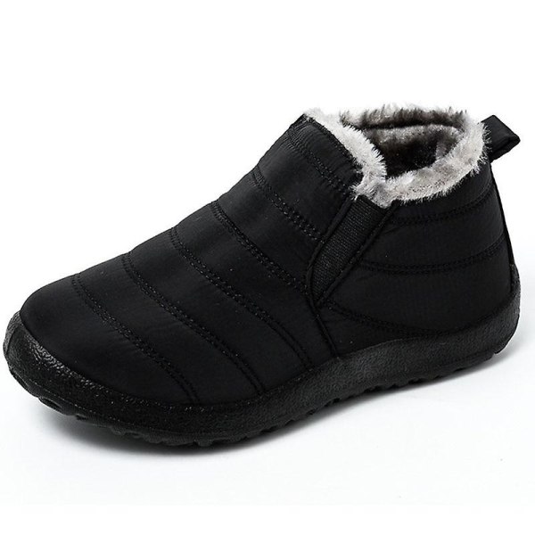 Dam vinter varm päls Chunky Sneakers Platform Casual Skor BigRed 15