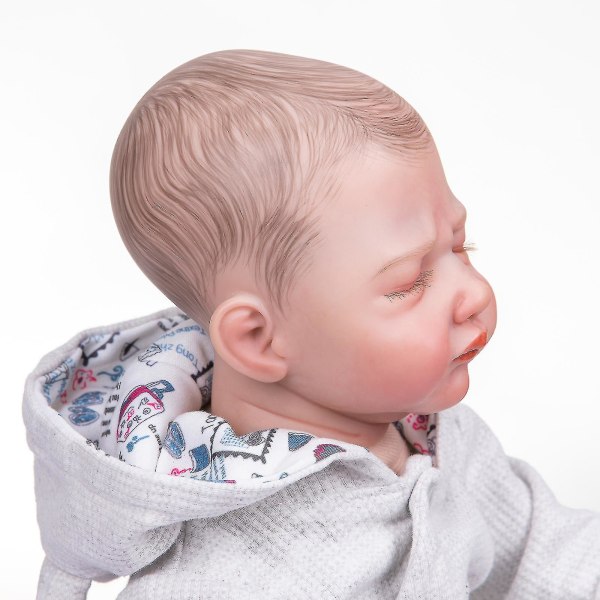 42cm Reborn Sovande Populär docka Mjuk kropp med handritat hår