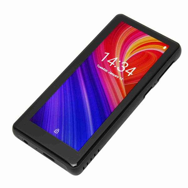 Portabel MP3-spelare för Android 8.1 Bluetooth 5.0 WiFi 1300mAh 4,0 tum Full pekskärm MP3-musikspelare med högtalare Svart 3+32GB