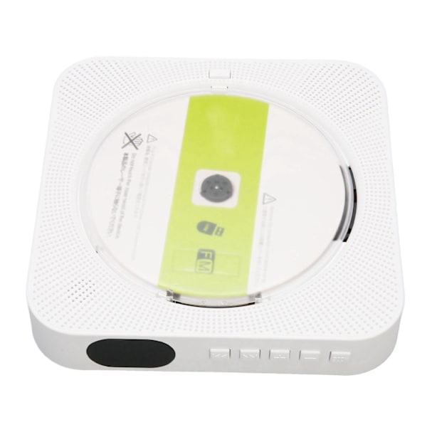 CD-spelare för skrivbord, multifunktionell HiFi-stereo, bärbar Bluetooth-CD-spelare med timerfunktion för inomhus