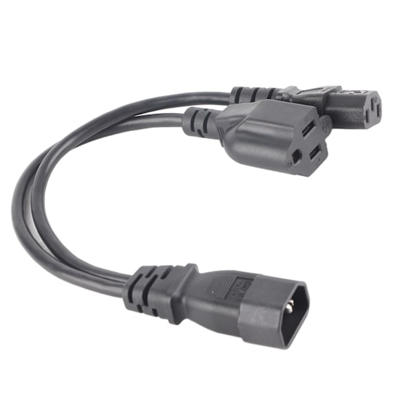 C14 Hane till C13 Nema 5?15R Hona Y Splitter Strömkabel 1 in 2 Ut 10A 250V Vattentät Strömförlängningsadapterkabel