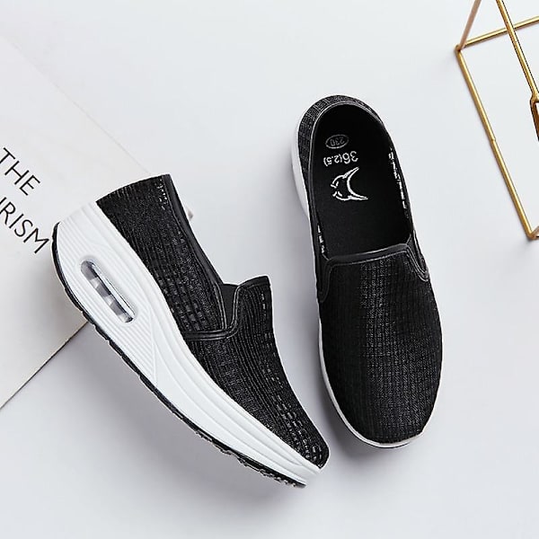 Shake Sneakers, Slip-on, Spetsmesh, Swingskor White 7