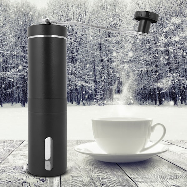 Manuell kaffekvarn i rostfritt stål för kaffebönor, spannmål och nötter