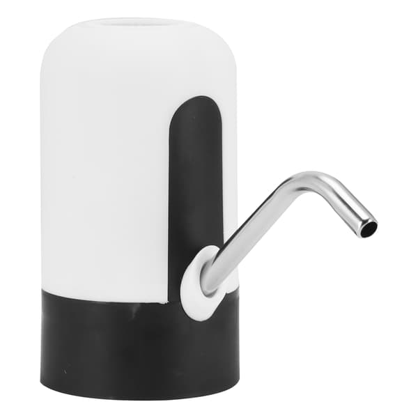 Vattenflaskpump USB-laddning Elektrisk Dricksvattendispenser Kit för Hemmakontor Vit