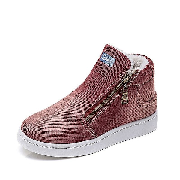 Vinterplattform Supervarma Casual Cowboy ankelstövlar Wine 6.5