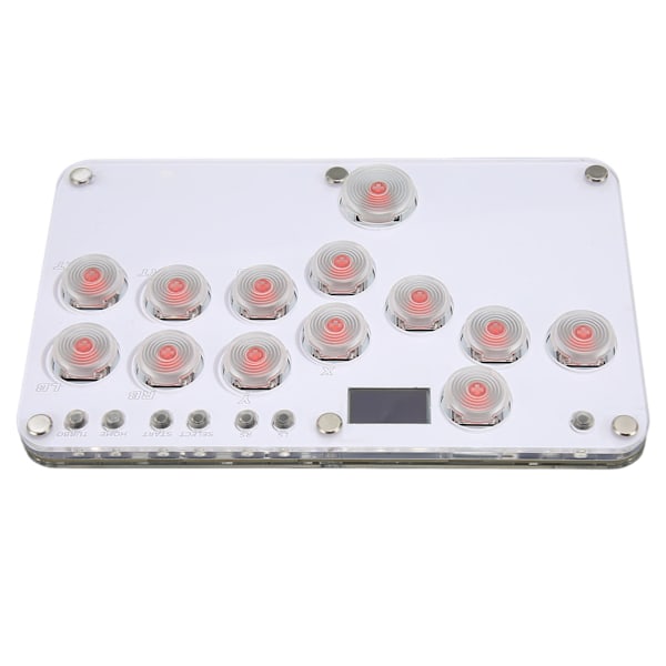 Fighting Box Flatbox Fighting Stick Controller Support SOCD Fight Stick Game Controller Joystick med RGB LED-belysning för Switch
