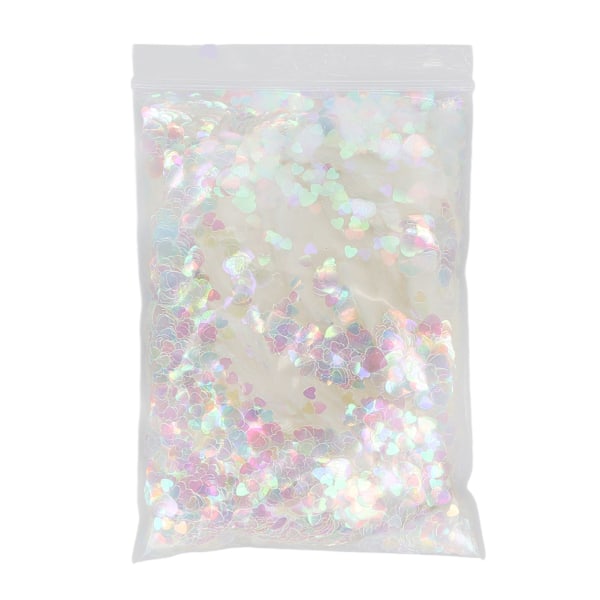 Nagelkonst Glitter Kärleksfull Hjärta Form Glittrande Blank Dekoration Flakes för Butik 50g