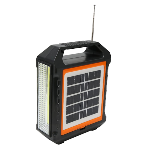 Solar Bluetooth-högtalare Multifunktion Förbättrad Bas Stereo Ljud FM-radio Bärbar Trådlös Högtalare för Utomhusresor