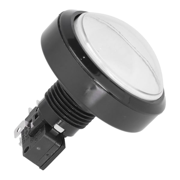 60mm Stor Konvex Knapp 2?Fotswitch-knapp med LED-lampa för Kranmaskin Spelkonsol Vit