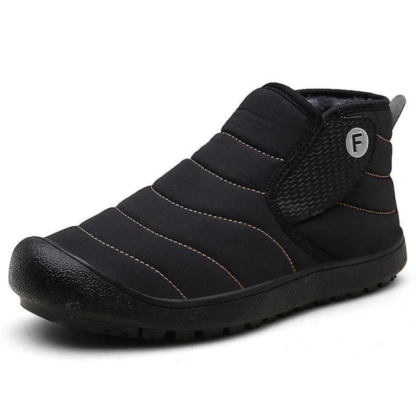 Skor Vinter Män Snow Boots, Outdoor Sneakers 1-Black 40
