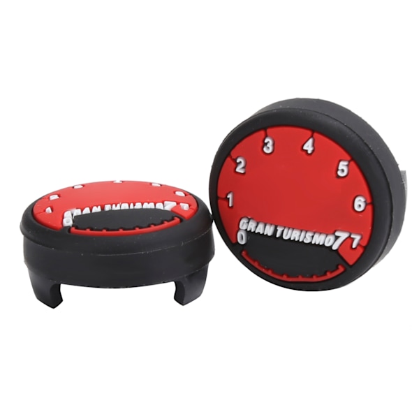 1 Par Spelkontroll Rocker Caps Cover Case Passar för PS4/PS5 Spelkontroll Tillbehör för Bil Röd