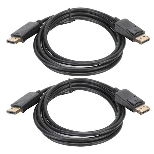 2st DisplayPort Anslutningskabel DP till DP Kabel 1.8M DP Hane till Hane Adapterkabel