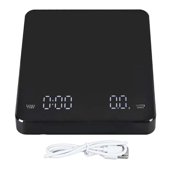 Elektronisk digital matvåg LED Multifunktionell Timer Exakt Intelligent Kaffevåg för Vardagslivet