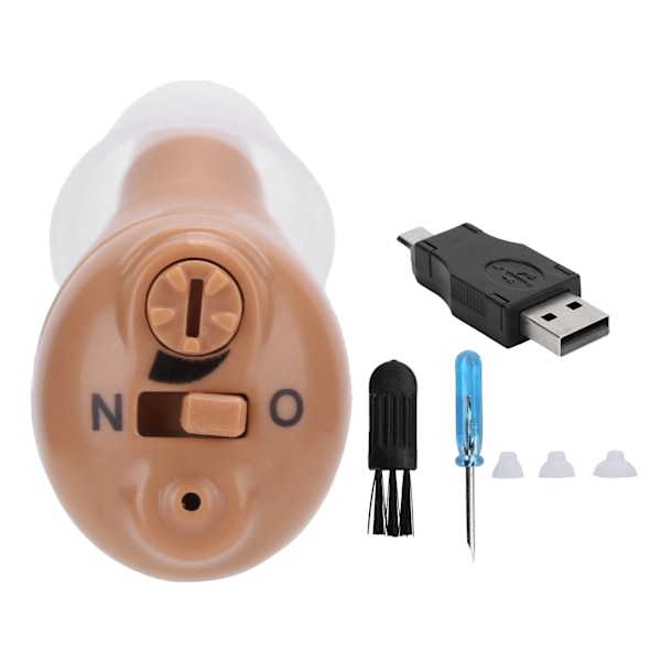 G20 In-Ear Hörapparat Hörlurar Ljudförstärkare USB Uppladdningsbar Volymjusterbar