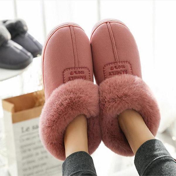 Fuskpäls Vinter Varma Halkfria Skor pink 6.5