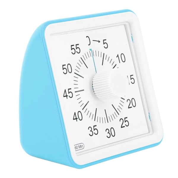 Visuell Timer Tyst Räkning 60 Minuter Nedräkningstimer för Studenter Kök Blå