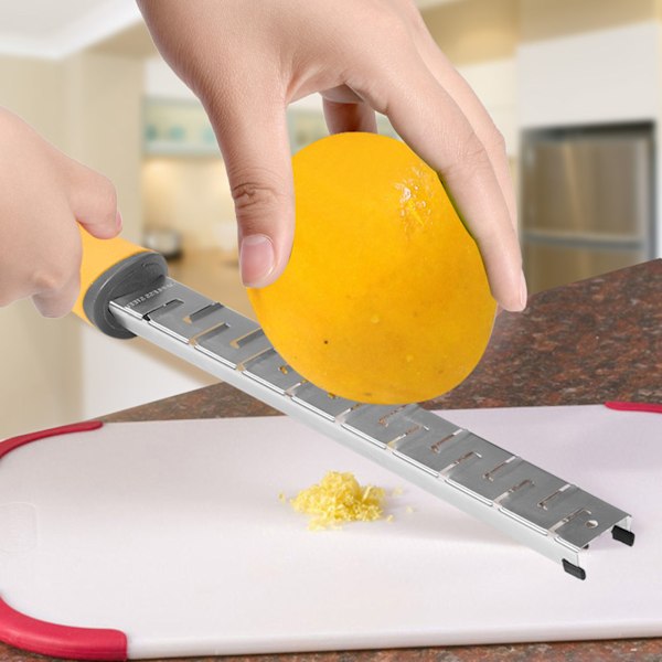 Citronrivjärn Ostrivjärn Frukt Grönsak Strimlare Köksredskap Rostfritt Stål Gul #3