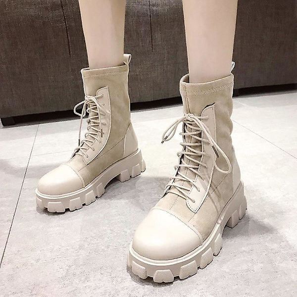 Damstövlar, Ankelstövlar för dam Beige 1 6