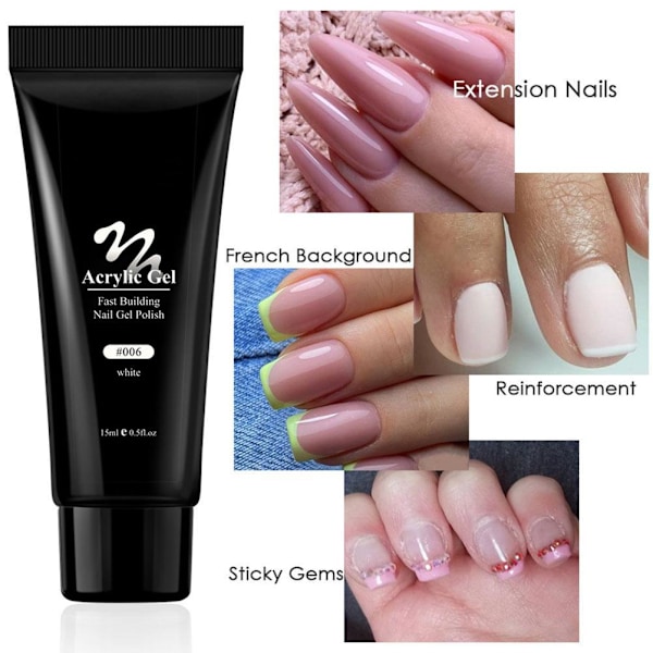 Nagel Gel Kit Builder Förlängning Polish Startset för Manikyr