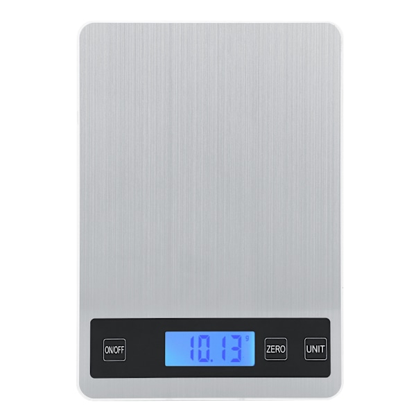 5 kg / 1 g LED Mini Elektronisk Digital Köksvåg i Rostfritt Stål Viktmätningsverktyg