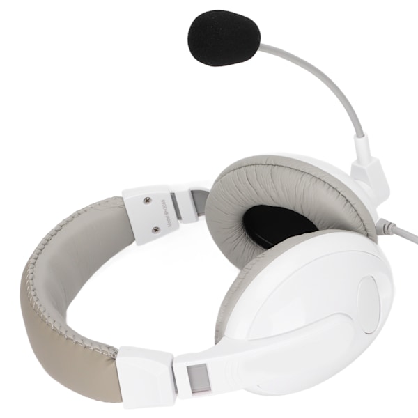 Somic Electronics Hörlurar Multifunktionella Pluggar Röstspelheadset med Mikrofon för Datorer Mobiltelefon Vit