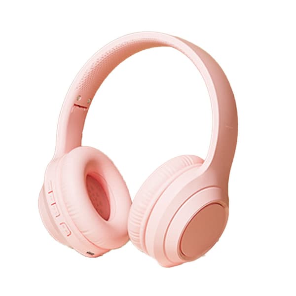 Bluetooth Trådlöst Gaming Headset Multifunktion HiFi Stereo Brusreducerande Stark Bas Bluetooth Hörlurar Persikorosa