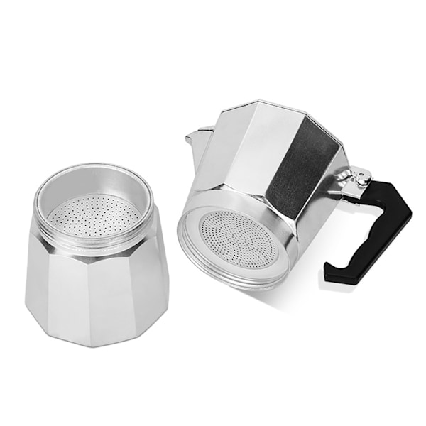 3 Koppar 150ML Moka Kaffebryggare Aluminiumlegering Åttkantig Portabel Moka Spisbryggare för Gas Elektrisk Glas Keramisk Moka Kanna