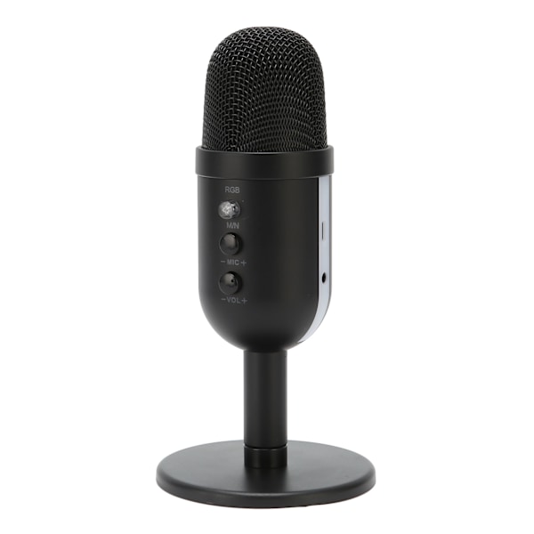 MU2000 USB-mikrofon 360 graders roterbar kondensatormikrofon med DSP-ljudbehandlingssystem för PS5 PC