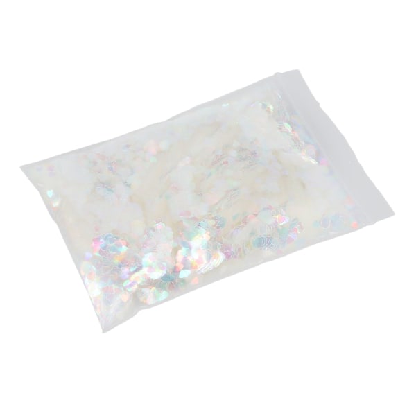 Nagelkonst Glitter Kärleksfull Hjärta Form Glittrande Blank Dekoration Flakes för Butik 50g