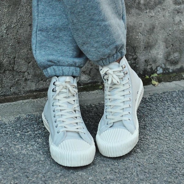 Vulcanize High Top Sneakers För Par Skor Light Grey 37