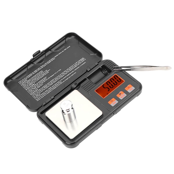 Bärbar Mini Högprecisions Elektronisk Fickvåg för Smyckesvägning 200g/0.01g