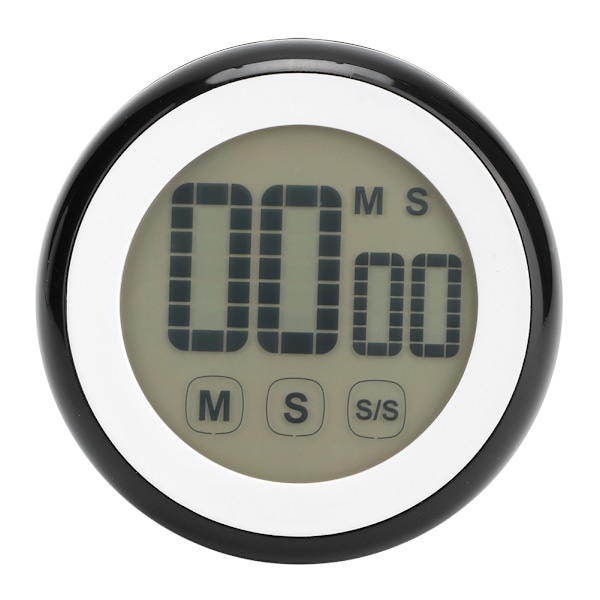 Intelligent Kök Matlagning Pekskärm Display Timer Alarm Påminnelse Ur Countdown Svart