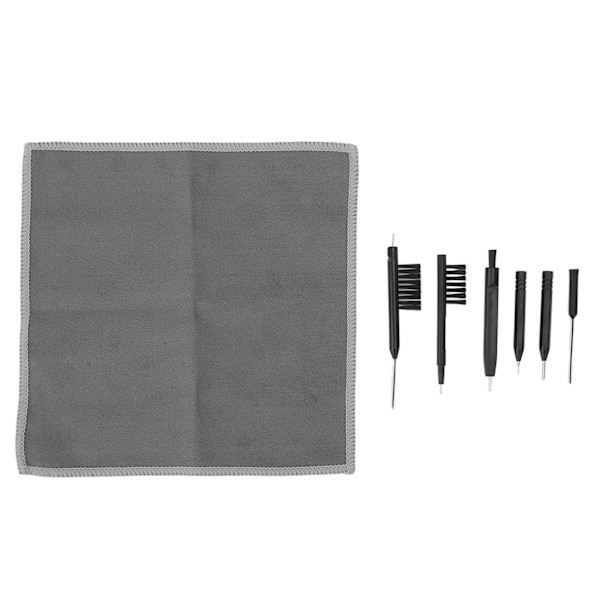 7st Set PU Box Hörapparatsförstärkare Borstverktyg Multifunktionell Vaxögla Magnet Portabel Rengöring