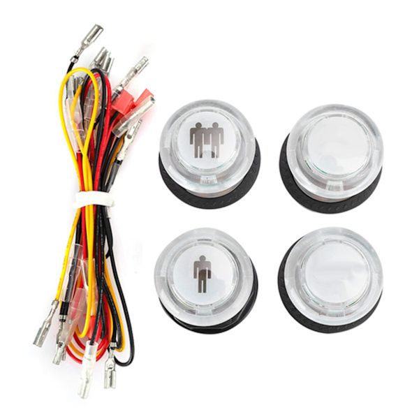DIY-kit för Arkadspel Joystick-knappar i Plast med Tråd - Specialkonfiguration för Fighting