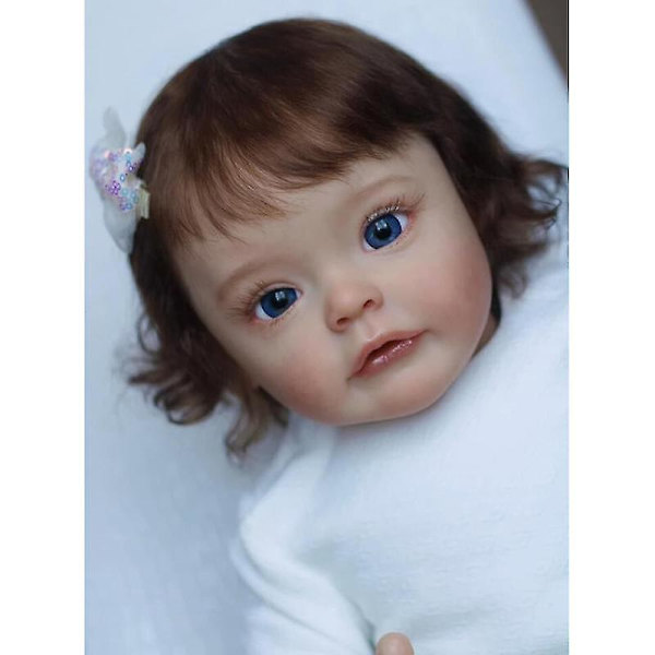 60cm Bebe Reborn Toppkvalitet Real Baby Size Reborn Princess Baby Doll Sue-sue Handdetaljerad målning 3d Hudfärg Handrotad