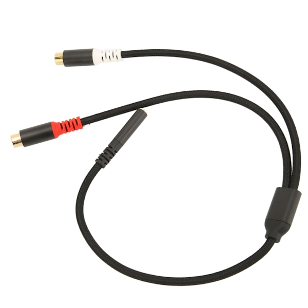 3,5 mm Hona till 2 RCA Hona Kabel 2-vägsöverföring 24K Guldpläterad HiFi Stereo RCA Y-splitterkabel för iPhone MP3