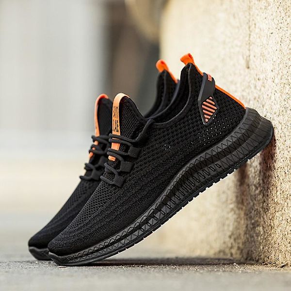 Fashionabla sneakers herrskor fritidsskor Black-1 45